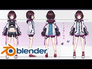 Sodapoppin's New 3D VTuber Avatar Modeling - Blender Workflow
