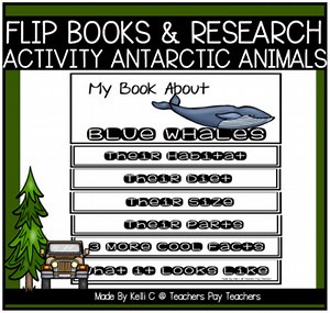 Animals Research Flip Books For Antarctic Animals