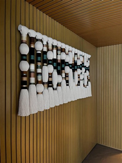 Modern Macrame Wall Hanging: Boho Cotton Tassel Art, Minimalist Home Decor - Etsy