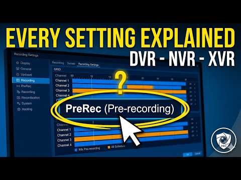 Xmeye DVR, XVR, NVR: Every Recording Menu Option Explained (Step-by-Step)