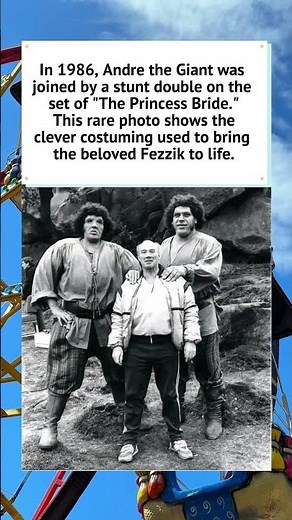Andre the Giant and His Stunt Double: 1986 🎥