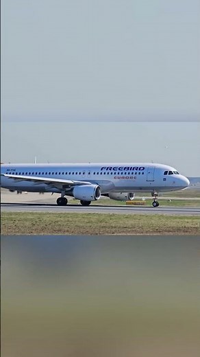Powerful Freebird A320 takeoff ✈️