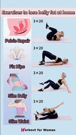 🔥 VENTRE PLAT & TAILLE FINE 💃 | 4 EXERCICES BRÛLE GRAISSE À LA MAISON 🔥