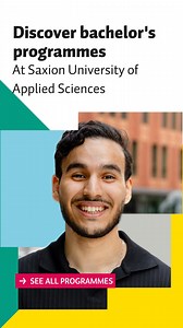 Studying at Saxion University of Applied Sciences offers a truly unique experience! Feel at home in the Netherlands, enjoy a personal approach from both lecturers and classmates, and grow at your own pace. Explore all our bachelor’s programmes and take the first step toward your study journey in the Netherlands with Saxion! | Saxion University of Applied Sciences | Facebook