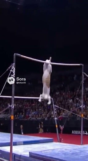 Cat Does Gymnastics on Bars?! 😱🐱 | Incredible Kitty Tricks!