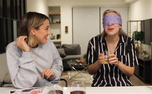【Cammie Scott ft. Joanna Simon 中字】WINE TASTE TEST | CAN YOU TELL RED VS. WHITE?