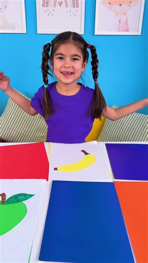 Color Match Game 🍌🍎 Find the Right Color #shorts #kids