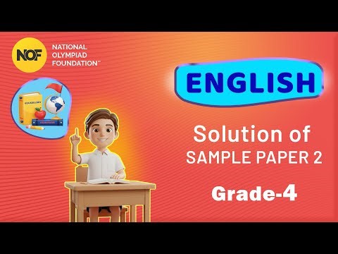 CLASS 4 - English - NOF Sample paper solution -2