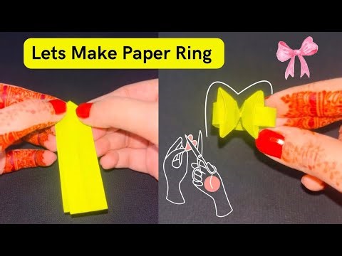 Easy DIY Paper Ring Tutorial | Paper art and crafts | DIY Crafts