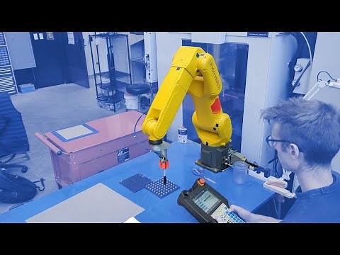 Fanuc Robotic Arm Basics (Power On and First Movement)