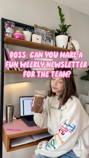A peek into our weekly internal hype up email newsletter! @Jess slays our email campaigns! #emailmarketing #klaviyo #canva #emaildesign #pinterestaesthetic #craftygirl #womenownedbusiness #creators #artistsoftiktok #wfhlife #sipandscript