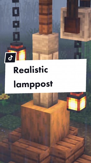 How to Create a Realistic Lamppost in Minecraft