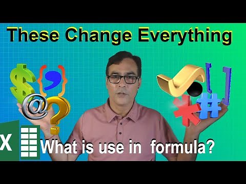 Do you know what Excel symbols mean in formulas? 10 Excel Formula Symbols You must right know