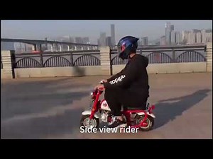 test rider of Mini Q: 192cm, 115kg