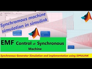 EMF control of Synchronous generator in Simulink | Synchronous Generator using SIMULINK | EMF contro