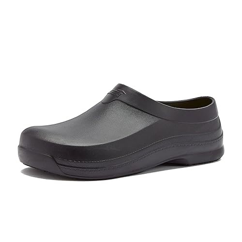 Avia Flame Men's Clogs, Slip Resistant Shoes for Men Food Service, Non Slip Restaurant and Chef Shoes Men
