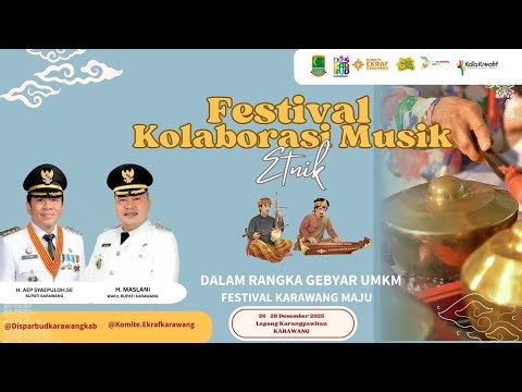 🔴LIVE Festival Kolaborasi Musik Etnik FESTIVAL KARAWANG MAJU || LAP. KARANG PAWITAN 27 DESEMBER 2025