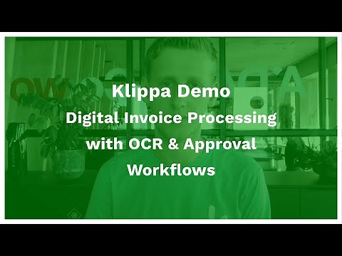 Klippa Demo - Digital Invoice Processing with OCR & Approval Workflows