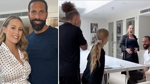 Kate Ferdinand shows off baby bump for first time in heartfelt Father's Day tribute to Rio