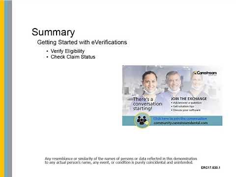 PracticeWorks: Getting Started with eVerifications Recorded Class