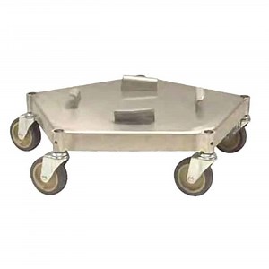 WBASDM - Conductive Metal ESD Trash Can Dolly - Anti-Static ESD Products | Transforming Technologies