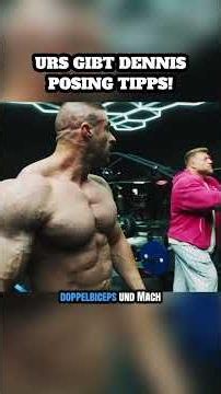 Urs gives Dennis essential posing tips! #posing #bodybuilding #dennis #urskalecinski