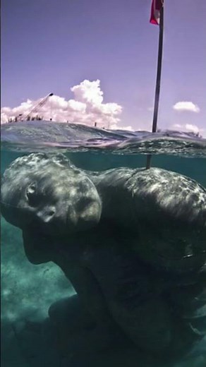 The largest underwater sculpture in the world, Bahamas.
