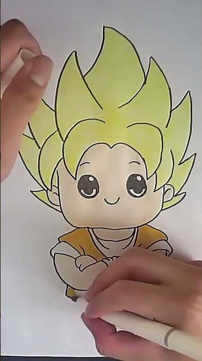👉 Colorea a Goku fácil y rápido