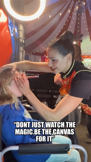 2.9K views · 25 reactions | POV, first stop is face painting. Next stop is pure wonder. What are you choosing today, fierce tiger or glitter butterfly. Tag your show buddy. 曆✨ #circus #venardoscircus #liveyourcircusdream #contemporarycircus #cirque #circusontour #circuslife #familyfun #circusmagic | The Venardos Circus | Facebook