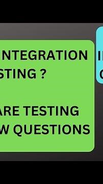 What is Integration Testing| Testing Interview Questions| RD Technical Learning