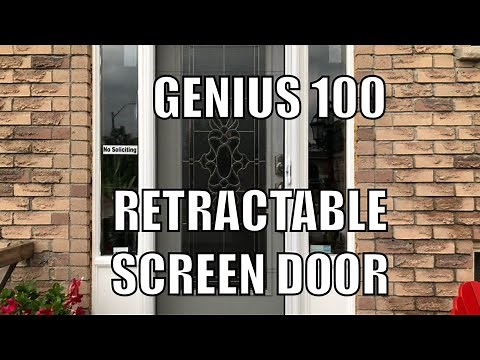 DIY - Installing A Costco Genius Retractable Screen Door - Very Easy =]