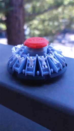 These people aren't really falling down they escalator, they are just dancing. #animation #zoetrope #satisfying #mesmerizing | A Pyro Design