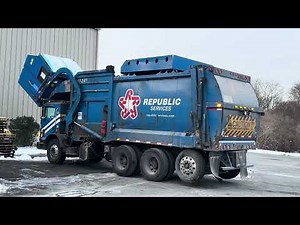 Republic Services 1241 ~ CNG Mack MRU Heil Freedom Front Loader