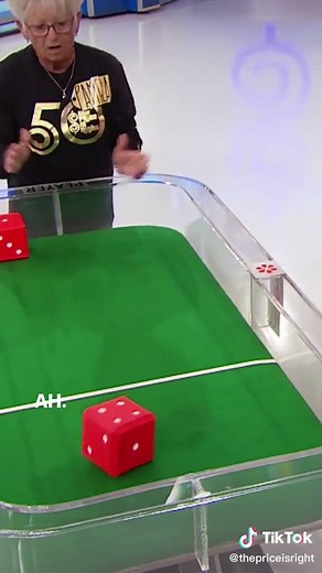 She can win a car, but she has to roll the dice first! 🎲 #priceisright
