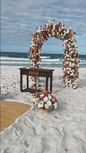 Decoración para Matrimonio en la Playa Ceremonia Íntima frente al Mar Brasileño Elopement Wedding