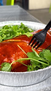 Our burritos are perfectly crafted, enchilada style. We suggest eating them with a knife and fork for maximum enjoyment 😋 #freshveggies #madefresh #caferio #burrito #foodporn #foodtiktok #foodie #enchilada | Cafe Rio Mexican Grill