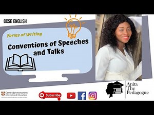 Conventions of Speeches and Talks (GCSE English Language)