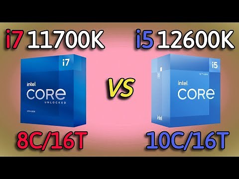 i5 12600K vs i7 11700K - Benchmark and test in 7 Games 1080p