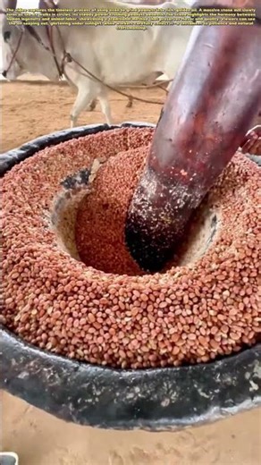 ncient Power: How Oxen Crush Peanuts Into Golden Oil