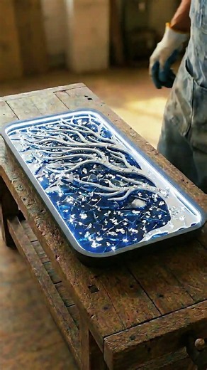 I Made a Luxury Night Sky Table | viral | Luxury | resin art | epoxy table | America | wowmoment |