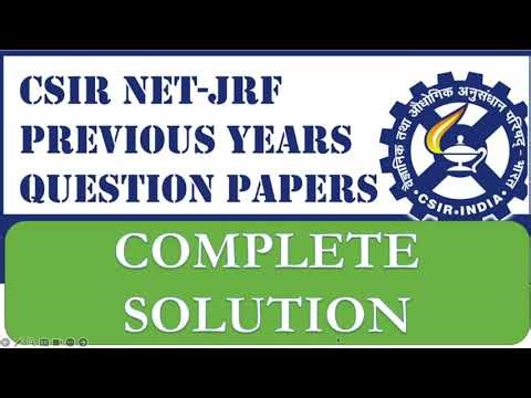 CSIR Earth Science previous year paper solved