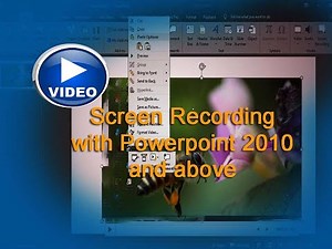 How to make screen recording video using PowerPoint 2010 & Above