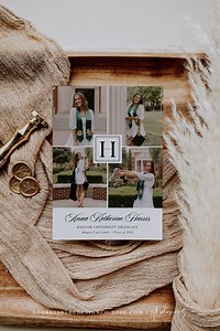 Graduation Announcement Template | Graduation Invitations 2024 | Modern Graduation Photo Card | Minimalist Graduation Cards | Senior 2024 - Etsy UK