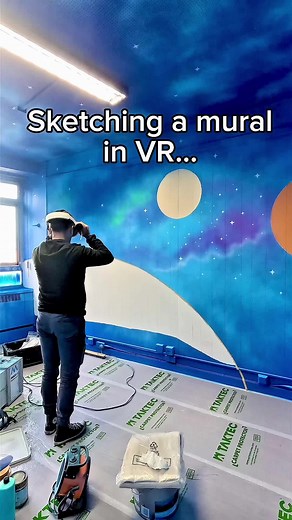 VR Headset Mural: Designing a Space Room with Meta Quest 🚀