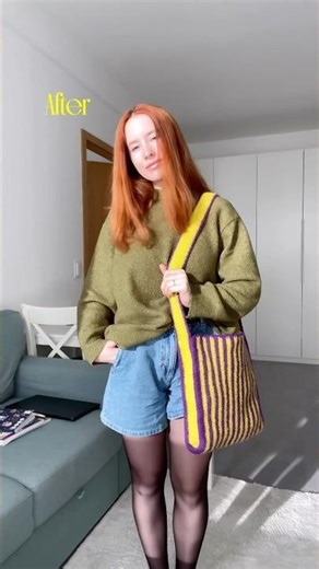 Felted crochet bag 🧶