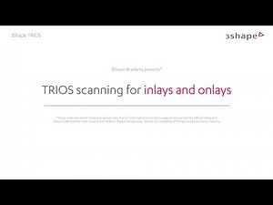 TRIOS Scanning for inlays and onlays