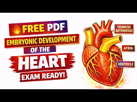 🔥 Embryonic Development of the Heart Made Easy | FREE PDF Notes | BPT/MBBS Exam Ready 🫀