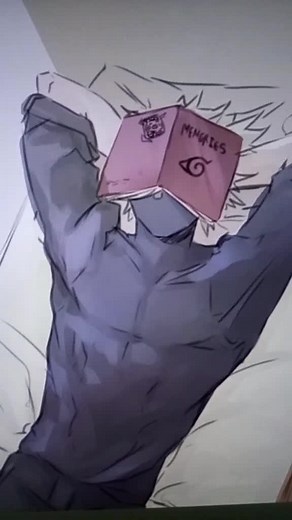 Dad Kakashi AU... want a part 2? #kakashi #naruto #foryou #anime