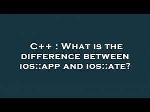 C++ : What is the difference between ios::app and ios::ate?