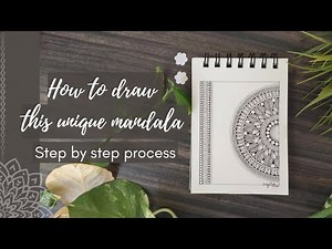 How to Draw a Unique Mandala | Full Tutorial | Step by Step | Calm & Detailed Complete Process